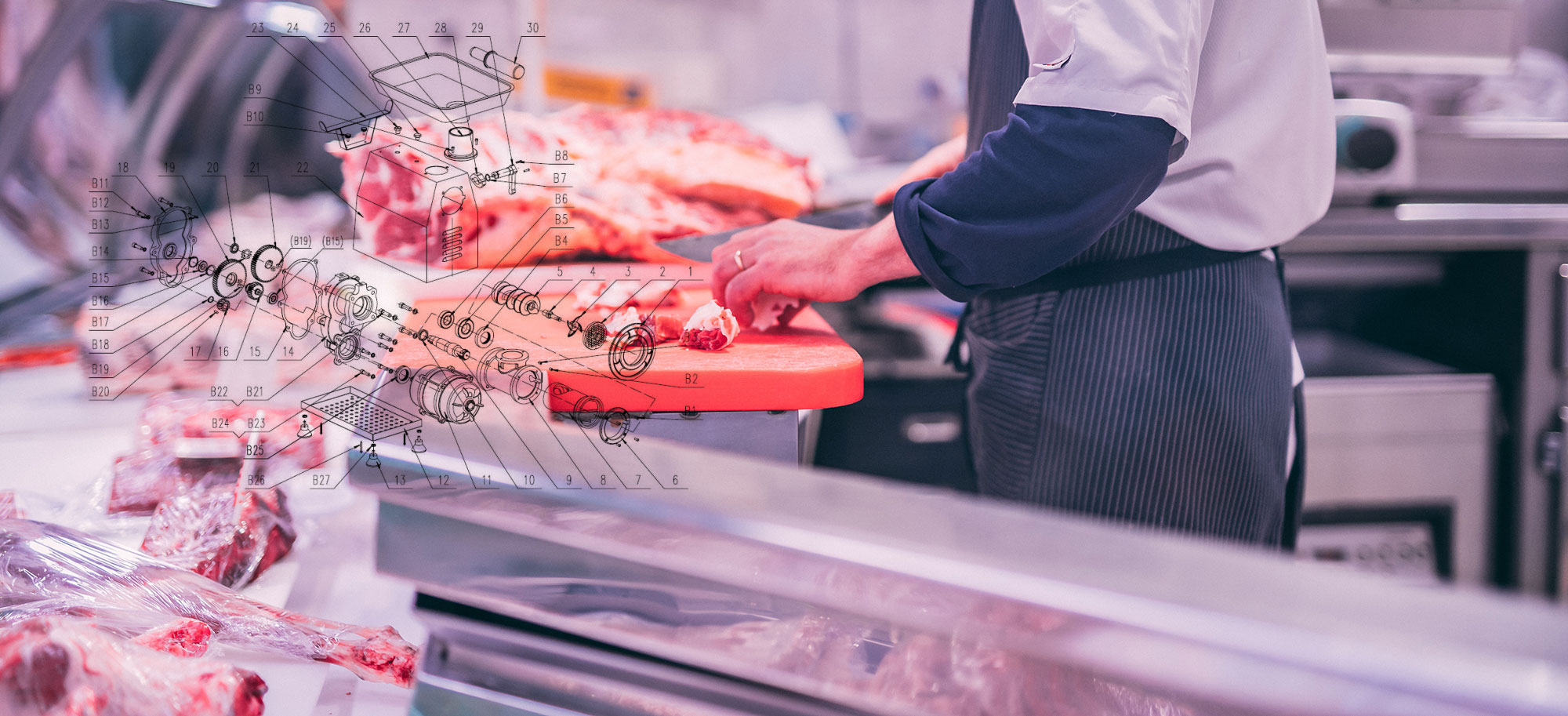 چرخ گوشت گیربکسی